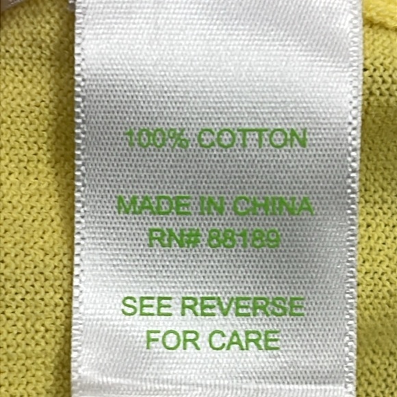 Lilly Pulitzer Yellow Sweater Top Sz S Flutter Sleeve Cotton Preppy Feminine - Picture 13 of 13